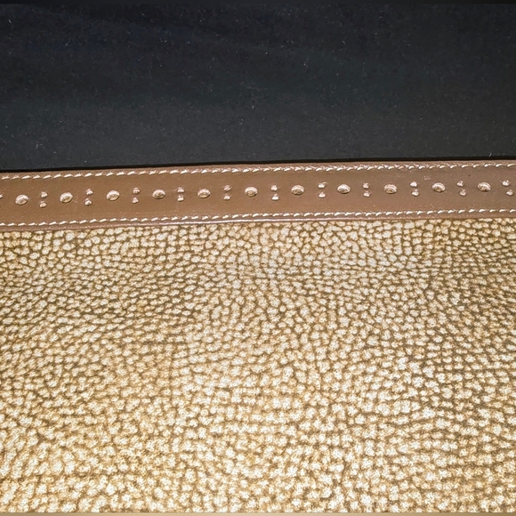 Borbonese Elegant Tan Leather Clutch - Picture 5 of 9